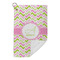 Pink & Green Geometric Microfiber Golf Towels Small - FRONT FOLDED