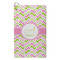 Pink & Green Geometric Microfiber Golf Towels - Small - FRONT