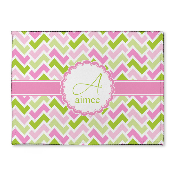 Custom Pink & Green Geometric Microfiber Screen Cleaner (Personalized)