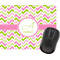 Pink & Green Geometric Rectangular Mouse Pad