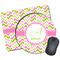 Pink & Green Geometric Mouse Pads - Round & Rectangular