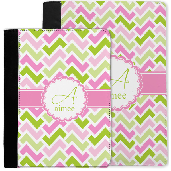 Pink & Green Geometric Notebook Padfolio - MAIN