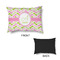 Pink & Green Geometric Outdoor Dog Beds - Small - APPROVAL