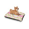 Pink & Green Geometric Outdoor Dog Beds - Small - IN CONTEXT