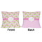 Pink & Green Geometric Outdoor Pillow - 16x16