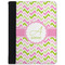Pink & Green Geometric Padfolio Clipboards - Small - FRONT
