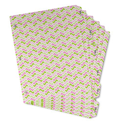 Pink & Green Geometric Binder Tab Divider - Set of 6 (Personalized)
