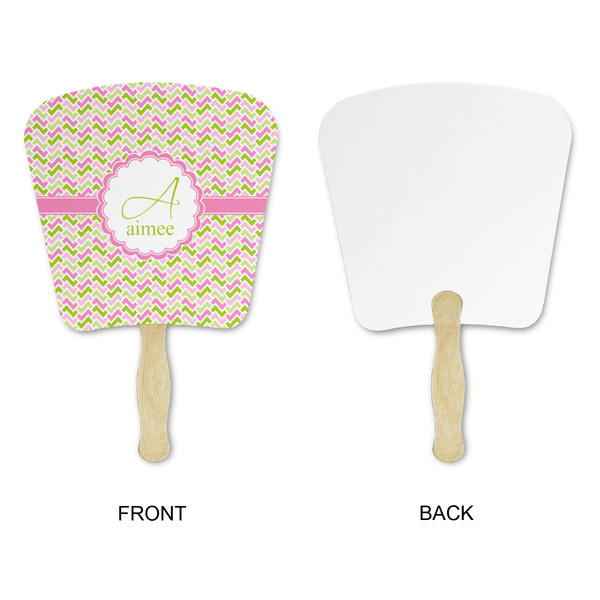 Pink & Green Geometric Paper Fans - Approval