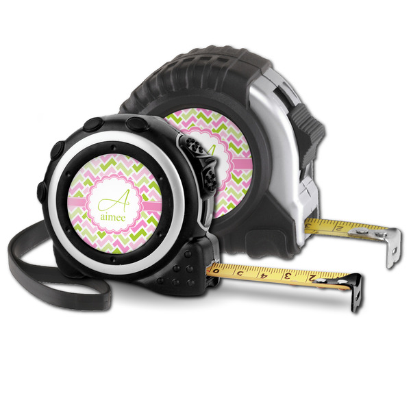 Pink & Green Geometric Parent tape measure