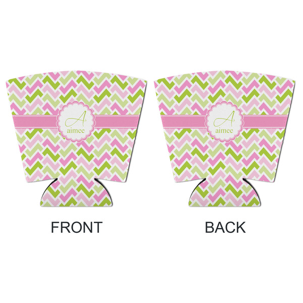 Pink & Green Geometric Party Cup Sleeves - with bottom - APPROVAL