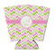 Pink & Green Geometric Party Cup Sleeves - with bottom - FRONT