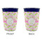 Pink & Green Geometric Party Cup Sleeves - without bottom - Approval
