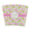 Pink & Green Geometric Party Cup Sleeves - without bottom - FRONT (flat)