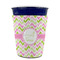 Pink & Green Geometric Party Cup Sleeves - without bottom - FRONT (on cup)