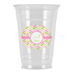 Pink & Green Geometric Party Cups - 16oz (Personalized)