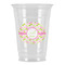 Pink & Green Geometric Party Cups - 16oz (Personalized)