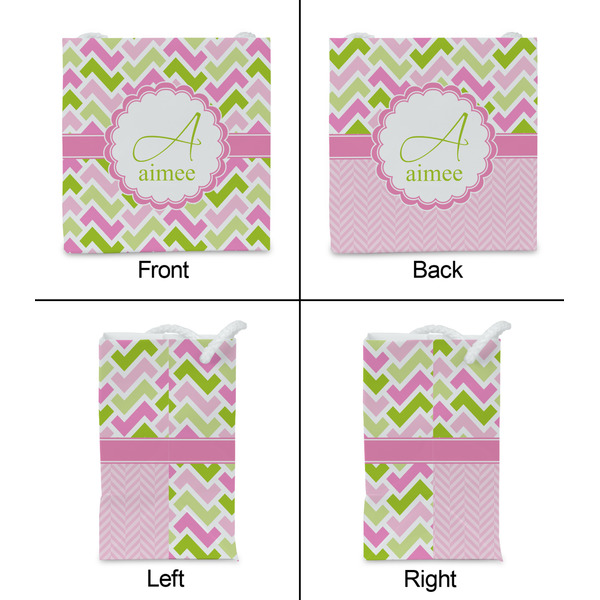 Pink & Green Geometric Party Favor Gift Bag - Gloss - Approval