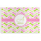 Pink & Green Geometric Disposable Paper Placemats (Personalized)