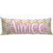 Pink & Green Geometric Body Pillow Case (Personalized)