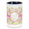 Pink & Green Geometric Ceramic Pencil Holders - Blue