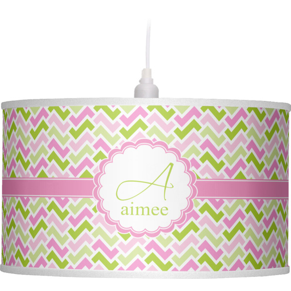 Pink & Green Geometric Pendant Lamp Shade
