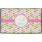 Pink & Green Geometric Door Mat - 60"x36" (Personalized)