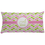 Pink & Green Geometric Pillow Case - King (Personalized)
