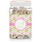 Pink & Green Geometric Dog Treat Jar (Personalized)