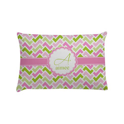Pink & Green Geometric Pillow Case - Standard (Personalized)