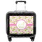Pink & Green Geometric Pilot Bag Luggage with Wheels