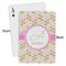 Pink & Green Geometric Playing Cards - Approval
