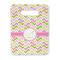 Pink & Green Geometric Rectangle Trivet with Handle - FRONT