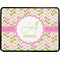 Pink & Green Geometric Rectangular Trailer Hitch Cover (Personalized)