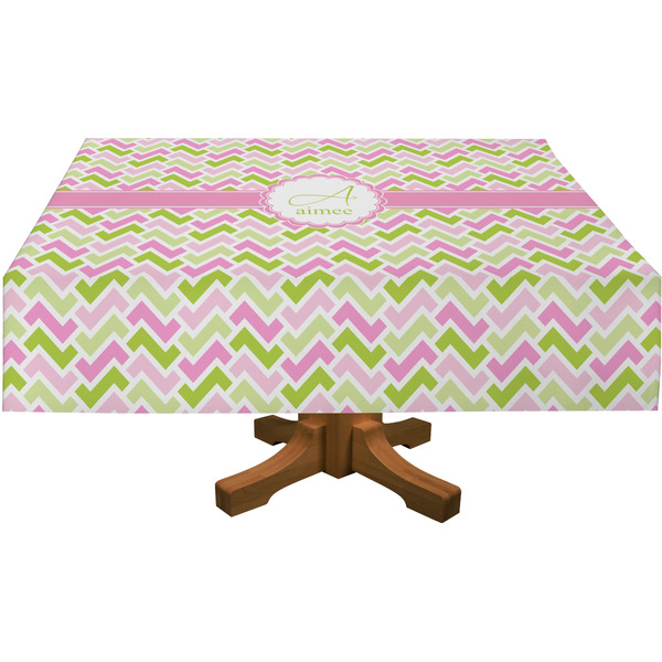 Pink & Green Geometric Tablecloths (Personalized)