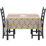 Pink & Green Geometric Tablecloth (Personalized)