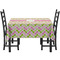 Pink & Green Geometric Rectangular Tablecloths - Side View