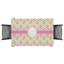 Pink & Green Geometric Tablecloth - 58"x58" (Personalized)