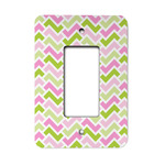 Pink & Green Geometric Rocker Style Light Switch Cover