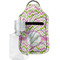 Pink & Green Geometric Sanitizer Holder Keychain - Small with Case