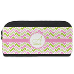 Pink & Green Geometric Shoe Bag (Personalized)