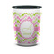 Pink & Green Geometric Ceramic Shot Glass - 1.5 oz - Two Tone - Set of 4 (Personalized)