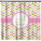 Pink & Green Geometric Shower Curtain (Personalized) (Non-Approval)
