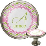 Pink & Green Geometric Cabinet Knobs (Personalized)