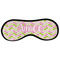 Pink & Green Geometric Sleeping Eye Mask - Front Large