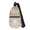 Pink & Green Geometric Sling Bag - Front View