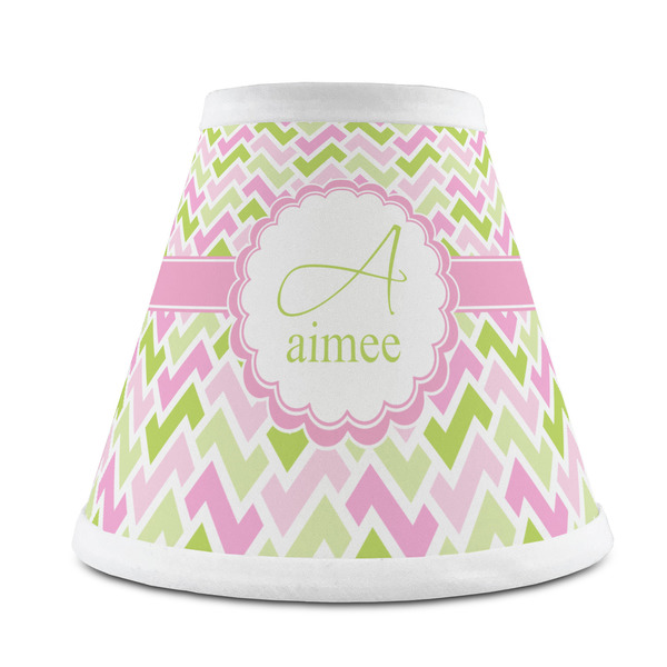 Custom Pink & Green Geometric Chandelier Lamp Shade (Personalized)