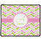Pink & Green Geometric Large Gaming Mouse Pad - 12.5" x 10" (Personalized)