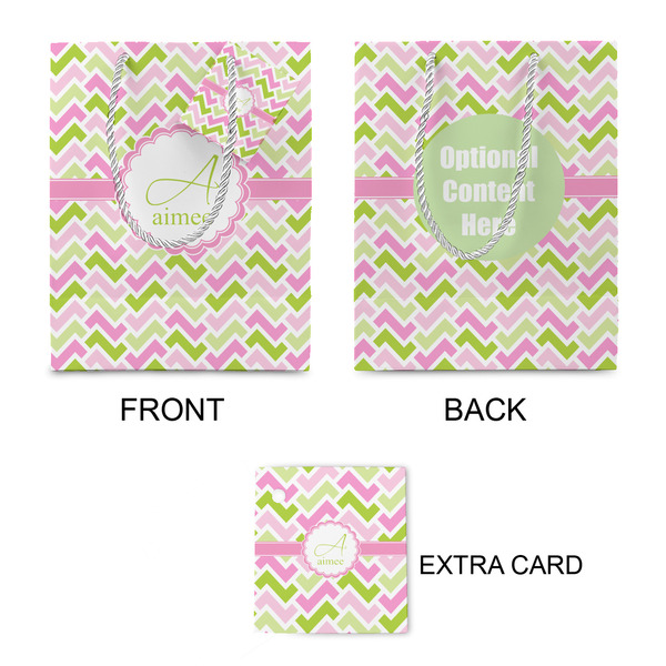 Pink & Green Geometric Small Gift Bag - Approval