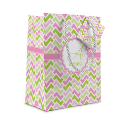 Pink & Green Geometric Small Gift Bag (Personalized)