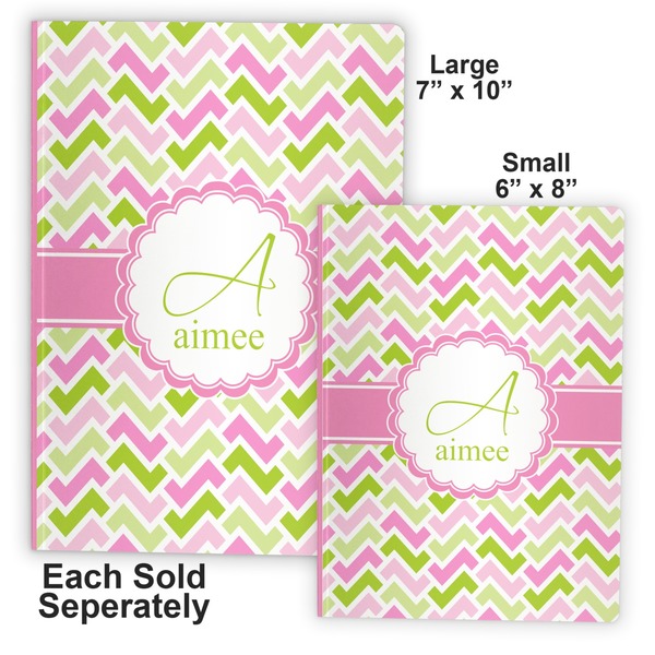 Pink & Green Geometric Soft Cover Journal - Compare